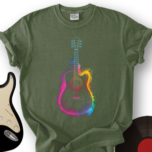 Colorburst Guitar T-Shirt