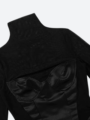 Baddie Cut Out Sheer Mini Dress