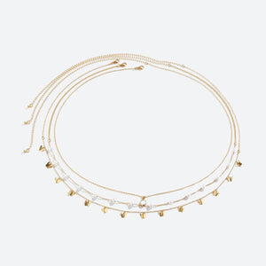 Butterfly Layered Beaded Belly Chain