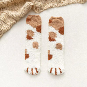 Cat Paw Plush Socks