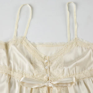 Coquette Split Front Lace Top