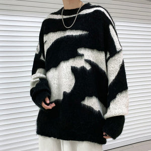 Grunge Aesthetic Fuzzy Sweater