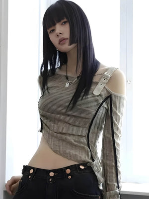 Grunge Asymmetrical Top