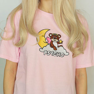 Psycho Bear T-Shirt, White S