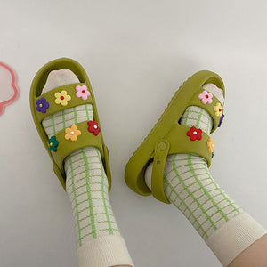 Indie Aesthetic Flower Sandals