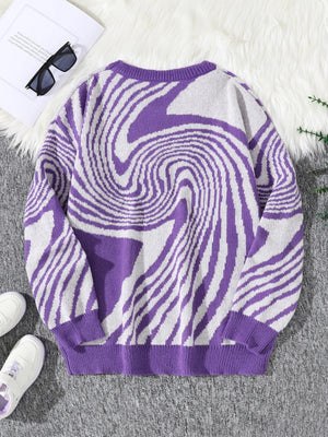 Spiral Pullover Sweater