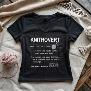 Knitrovert Lady V-neck