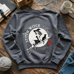 Crochet Stitch Witch Sweatshirt
