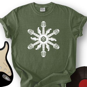 Guitar Snowflake T-Shirt