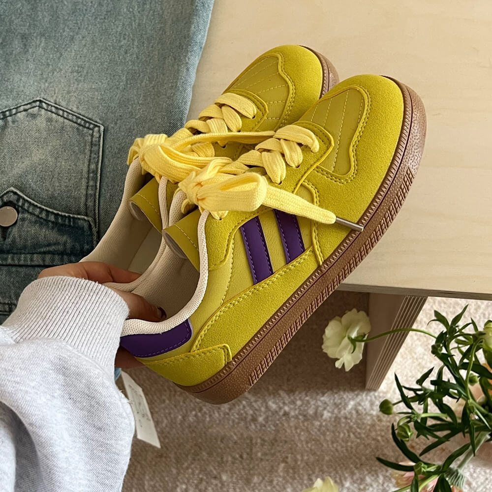 Saturday School Sneakers in Yellow