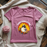 Everything Is Fine Lady V-neck