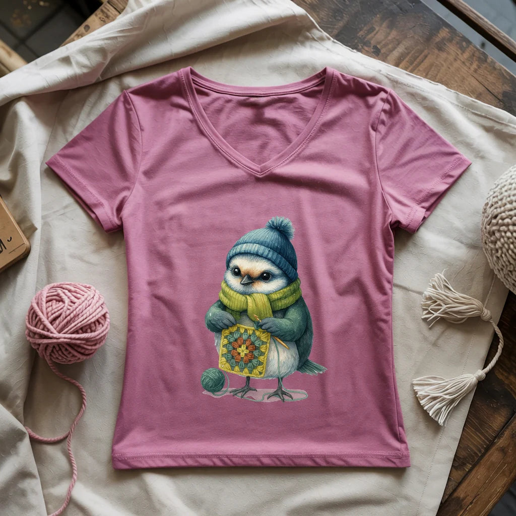 Hooker Bird Lady V-neck