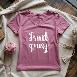 Knit Purl Lady V-neck