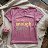 Never Enough Yarn Lady V-neck