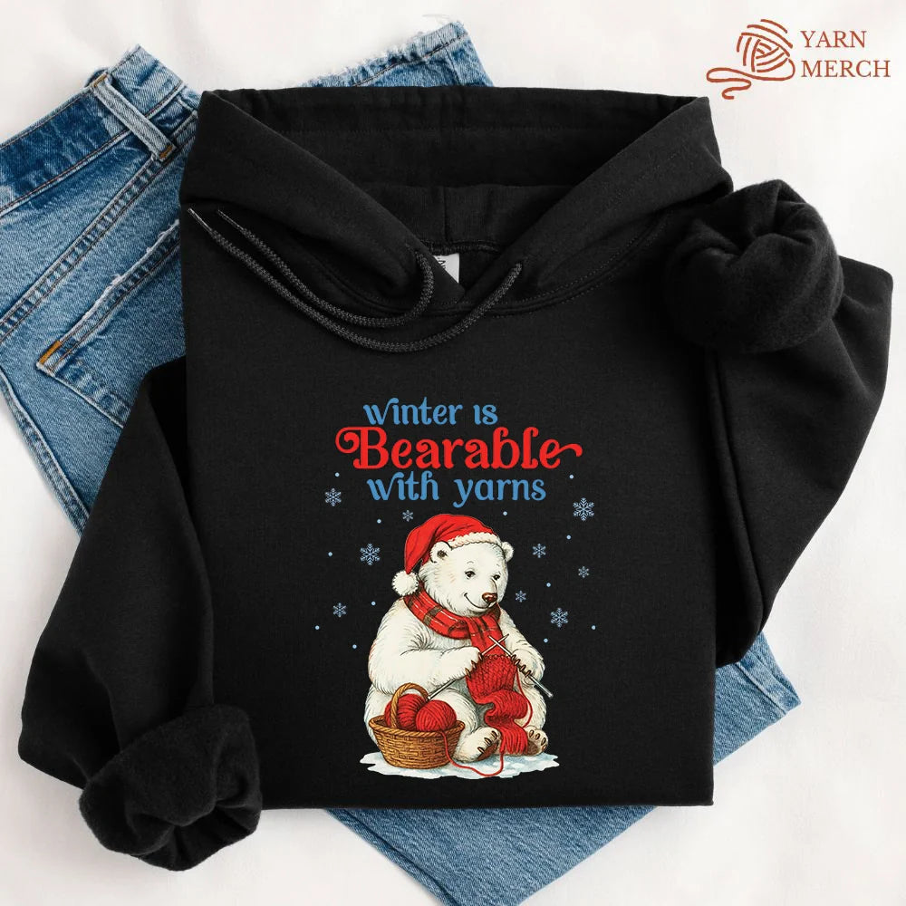 Bearable With Yarns Hoodie