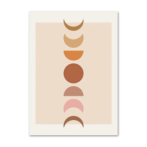 Beige Outline Aesthetic Poster