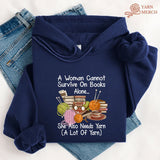 Books & Yarn Lover Hoodie