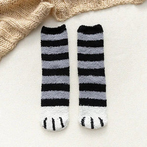 Cat Paw Plush Socks