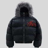 Faux Fur Hooded Puffer Jacket