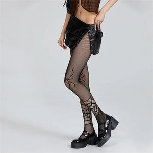 Goth Web Tights