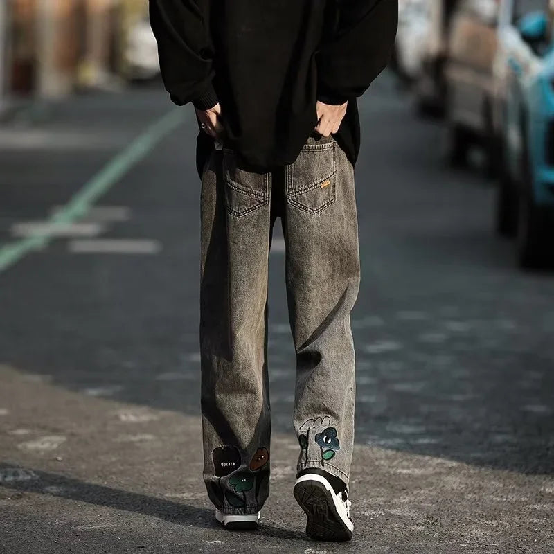 Graphic Baggy Jeans