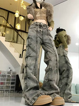 Grunge Wide Leg Jeans