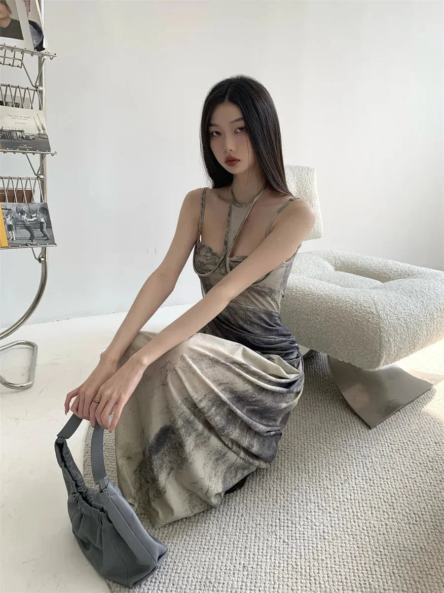 Halter Neck Maxi Dress