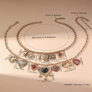 Heart Charms Two Pack Necklace