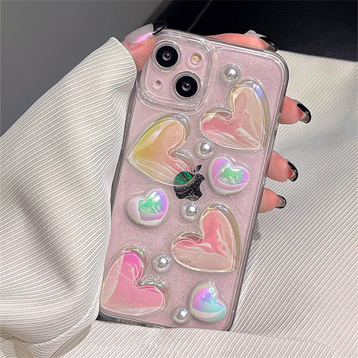 Heart Glitter iPhone Case