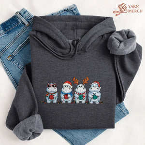 Hippo Knitmas Hoodie