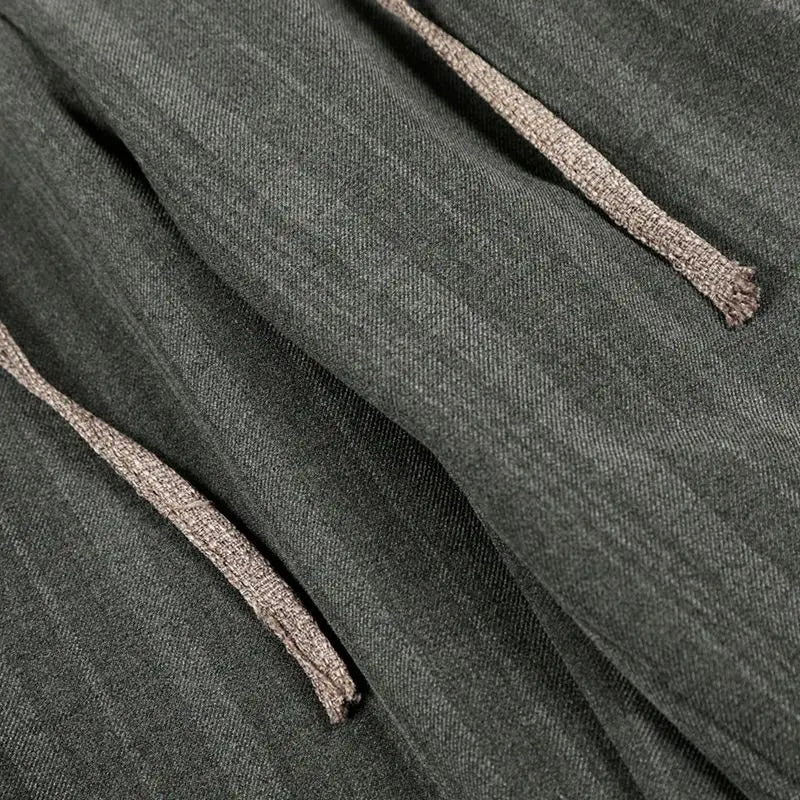 Pinstripe Drawstring Pants