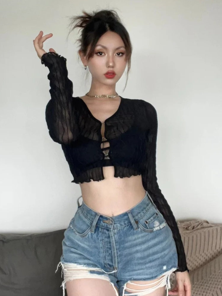 Sheer Crop Top