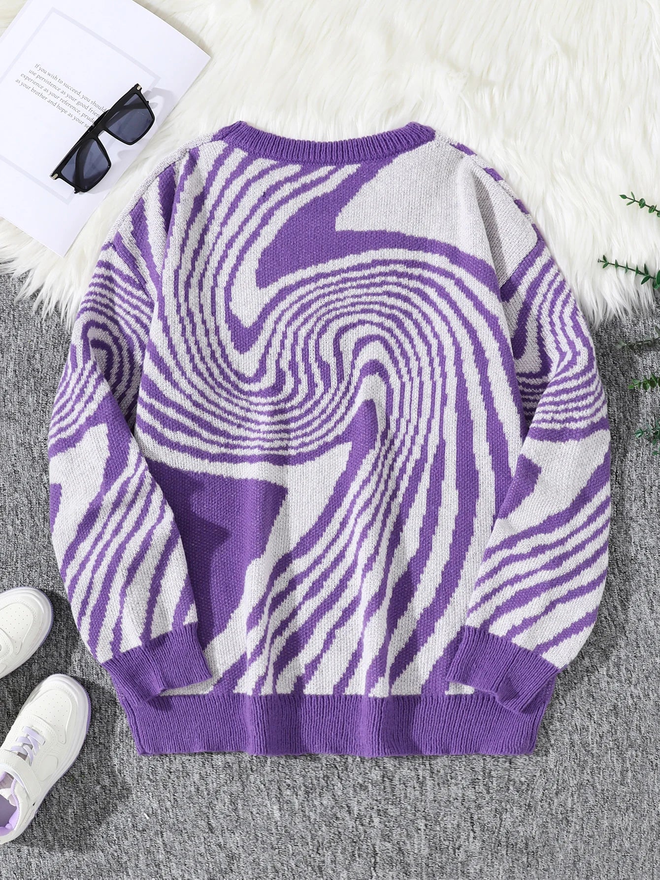 Spiral Pullover Sweater