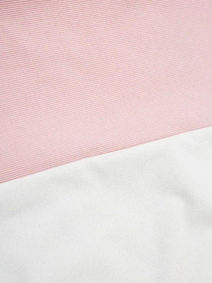 Striped Half Zip-Up Jersey Top