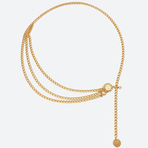Sun Medallion Chain Belt