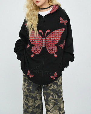 Teen Spirit Grunge Butterfly Hoodie