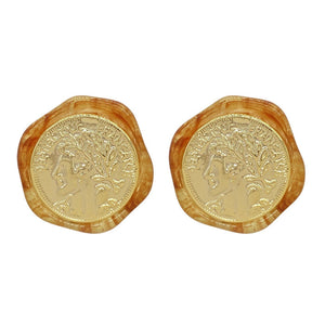 Vintage Aesthetic Coin Earrings
