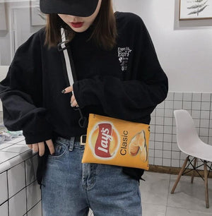 Weirdcore Chips Crossbody Bag