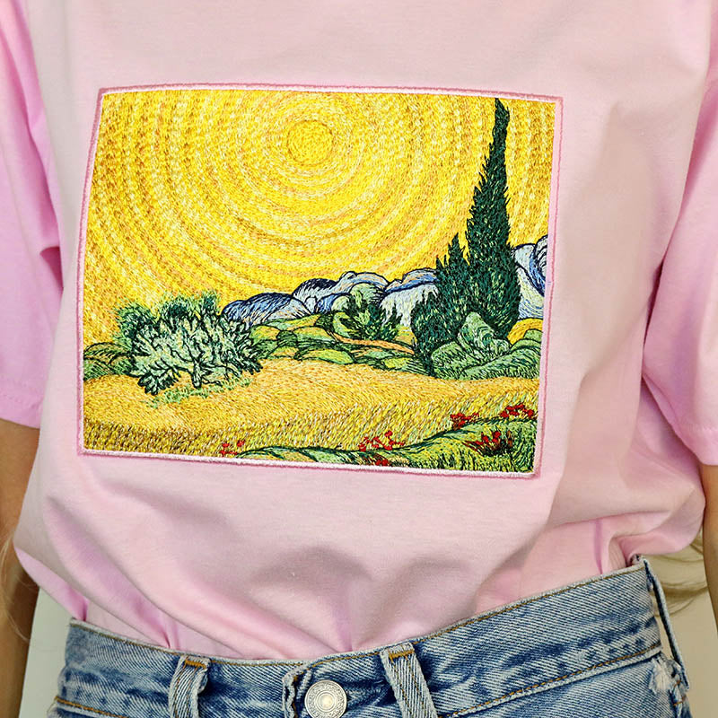 Wheat Field with Cypresses Tee
