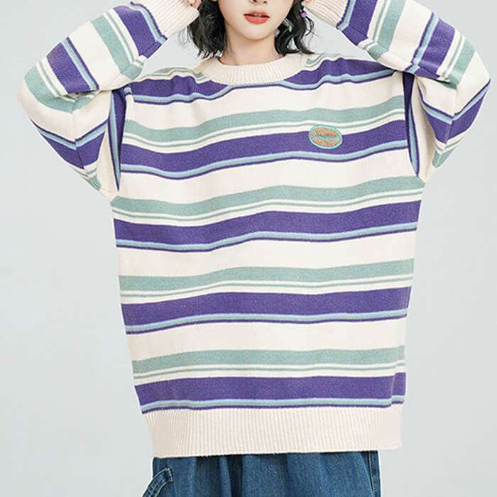 Primary Colors Striped Sweater