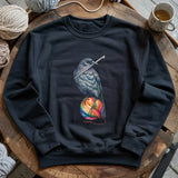 Crochet Crow Sweatshirt