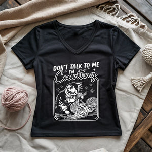 Shh, I'm Counting V-neck