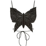 Butterfly-Shaped Backless Top