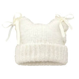 Cat Ear Beanie with Bows
