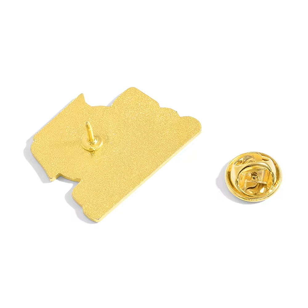 Coffee & Books Brooch Pin