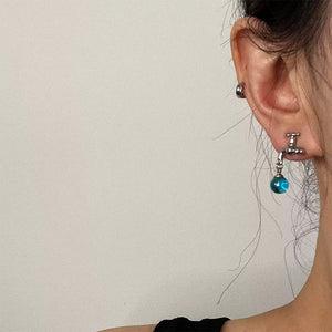 Faucet-Shaped Drop Earrings