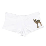 Fawn Print Y2K Micro Shorts