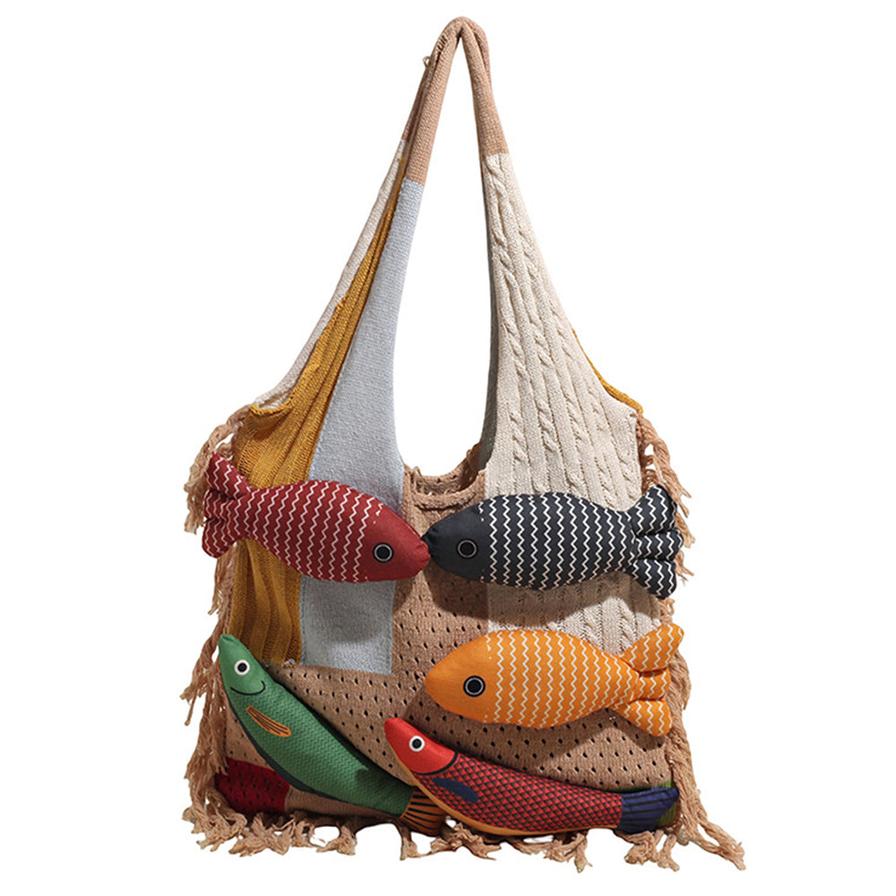 Fish Crochet Shoulder Bag