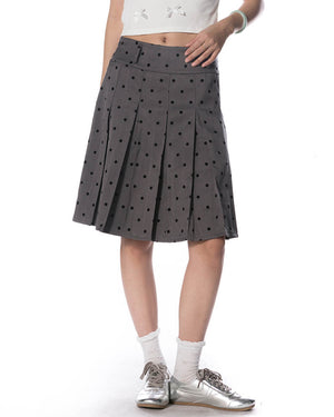 Gossip Team Polka Dot Pleated Skirt