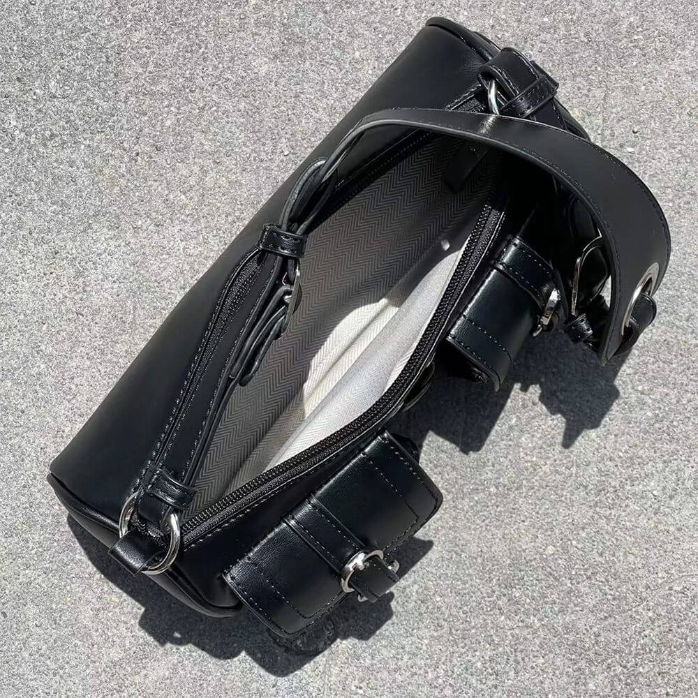 Grunge Lace Up Underarm Bag